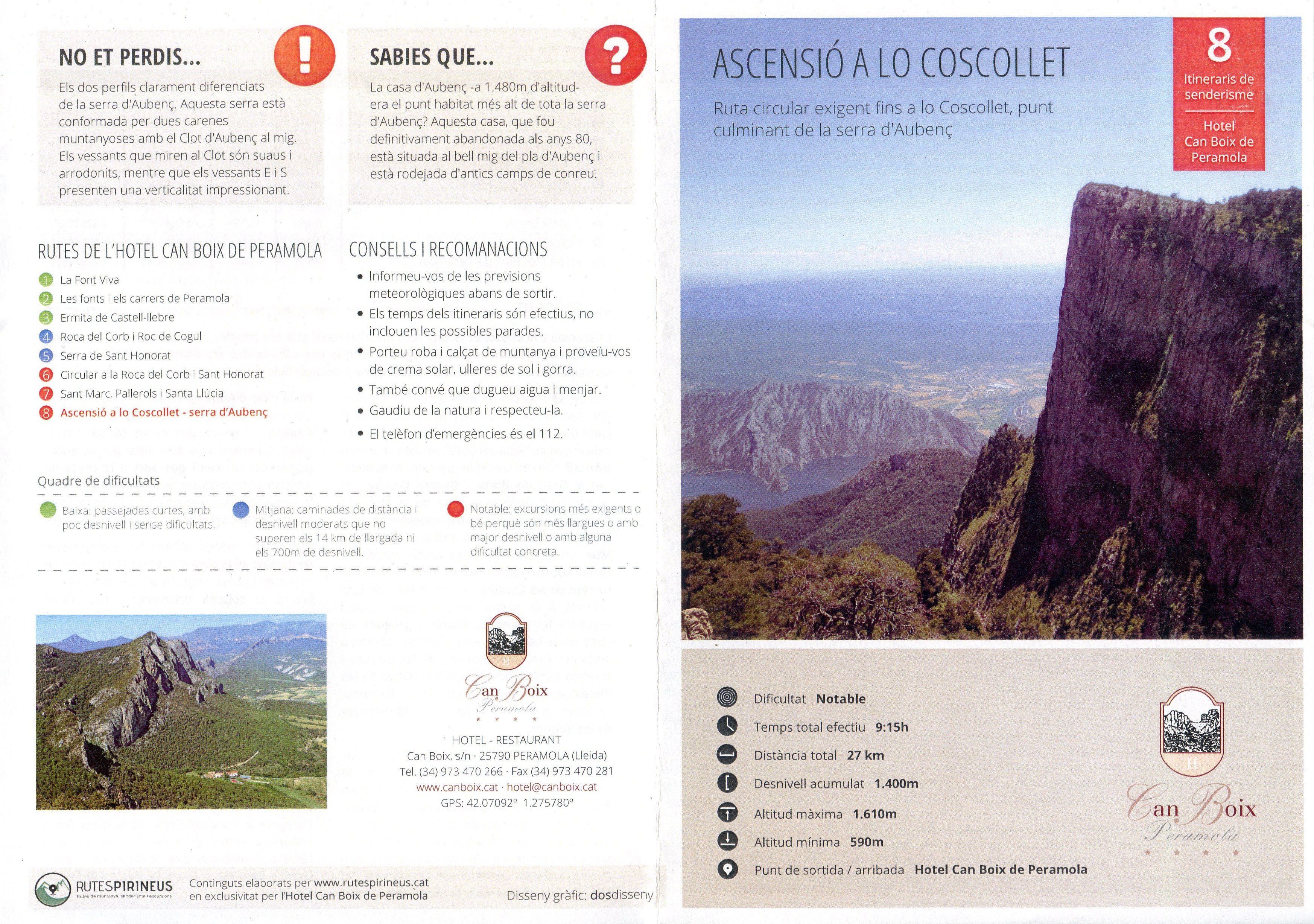 Ascensió a lo Coscollet : Ruta circular exigent fins a lo Coscollet, punt culminant de la Serra d'Aubenç - Portada